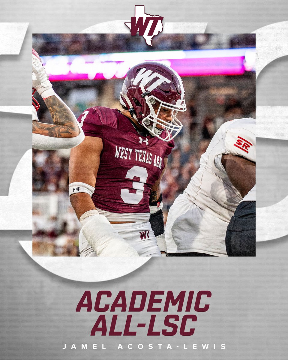 WTAMUFootball's tweet image. Jamel Acosta-Lewis and Trevin Edwards Named to the LSC All-Academic Team

#BuffNation | #WESTisBEST