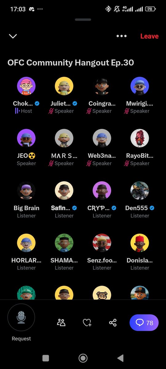 AirdropMe39's tweet image. Another successful $OFC hangout Ep.30 with the @ofc_the_club community members and @chokmahxbt our cheerleader 🤗👏.

Love leads 💙, love you guys ⚽🫂

#OFC #Onefootball