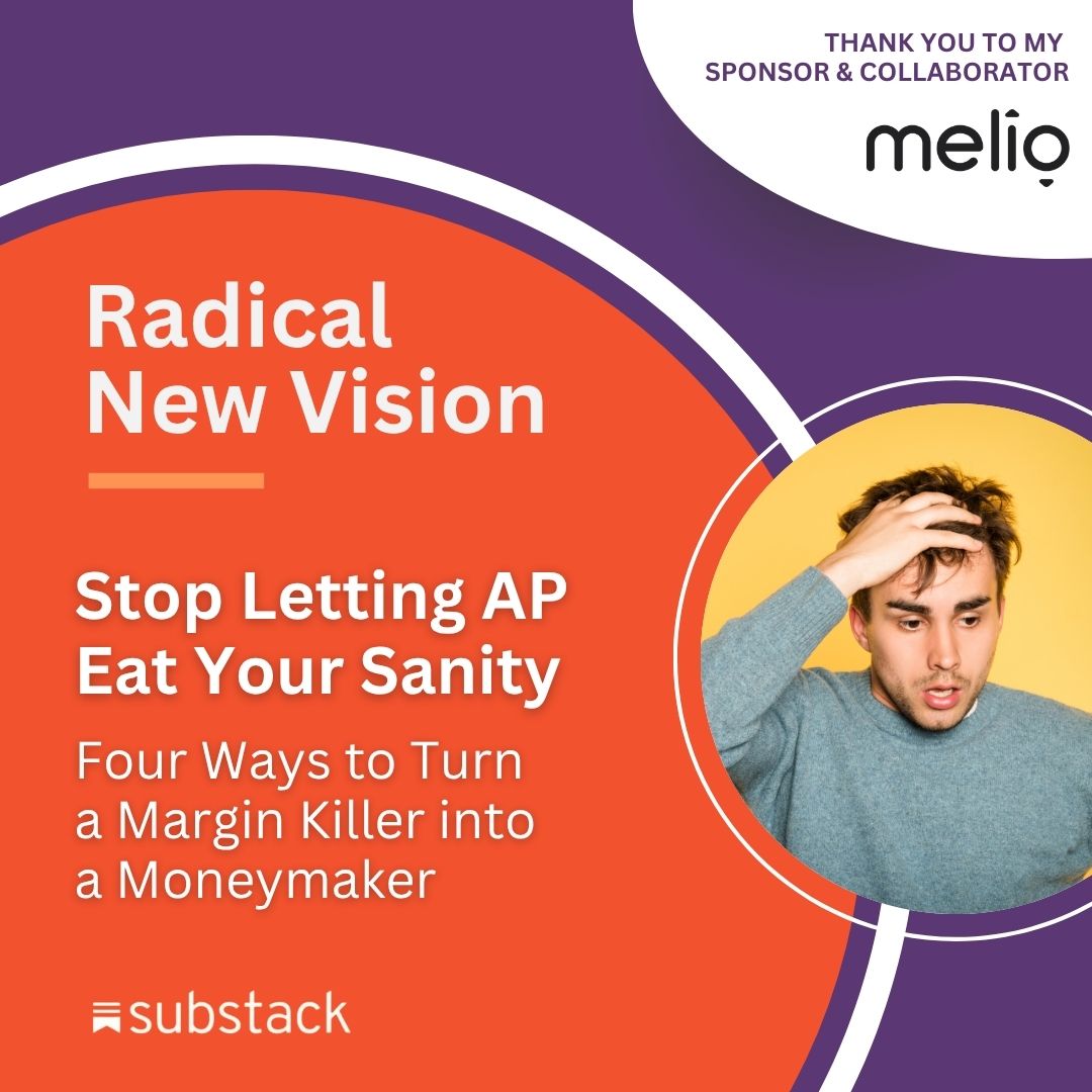 JodyPadarCPA's tweet image. For decades, AP has been a low-margin chore. But what if it could actually be a revenue stream?

In this video/article, I&apos;m breaking down 4 radical plays to turn AP into a profit center.

Watch: bit.ly/3WZkU5l 

@MelioPayments
#RadicalNewVision #CAS #AccountingTech
Ad