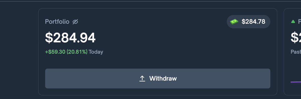 EmilioB44's tweet image. Day 10/??? of bringing $62.53 to $10,000 using @Polymarket 

$227.19 -&amp;gt; $284.94 (+25.42%)

All of my picks hit yesterday, super happy but the knicks had me shaking in my boots in that last quarter 😭 but thankfully they came through. Let’s see if we can hit $300 today. Let’s get…