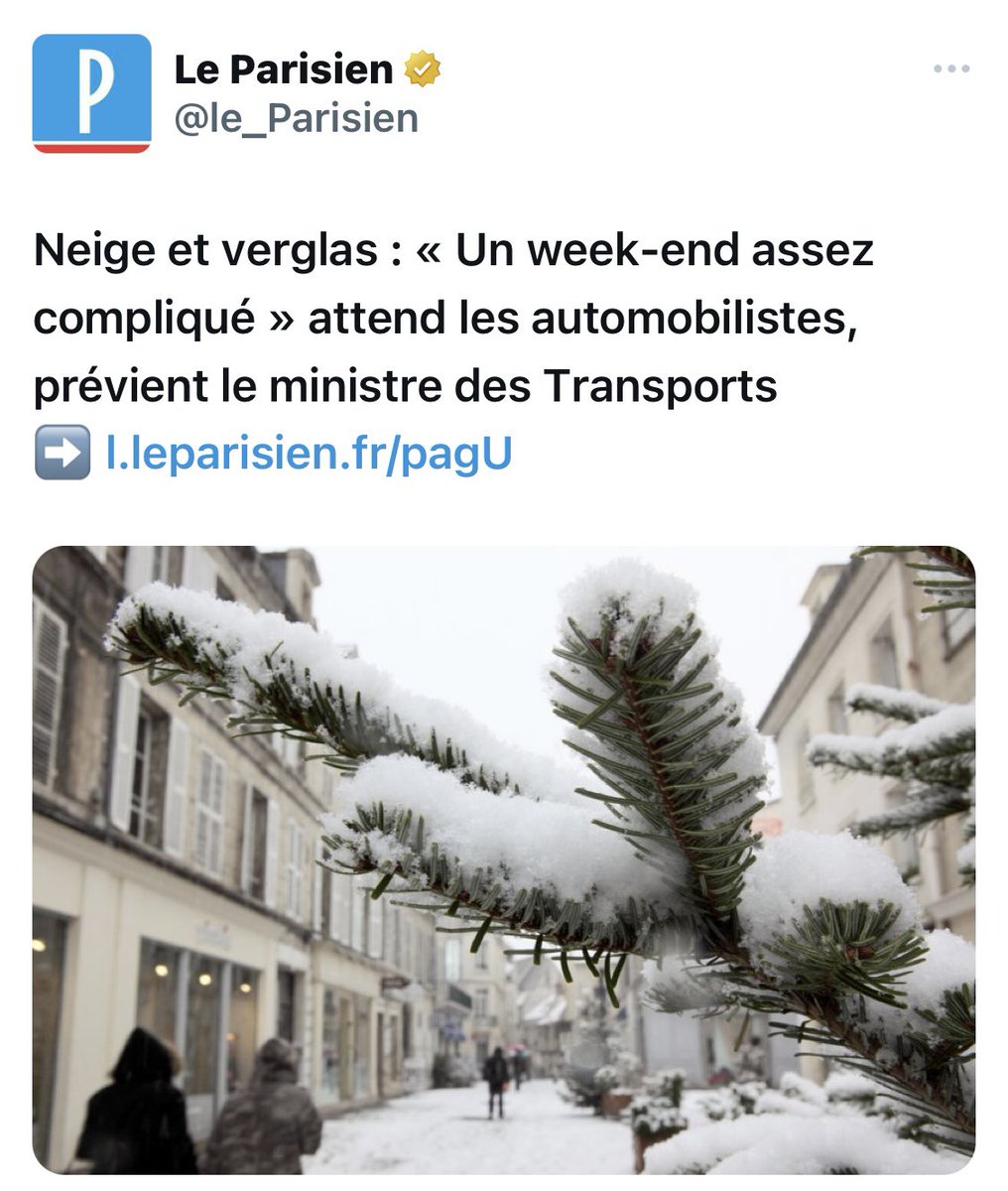 La France a peur.
Origine des flocons?