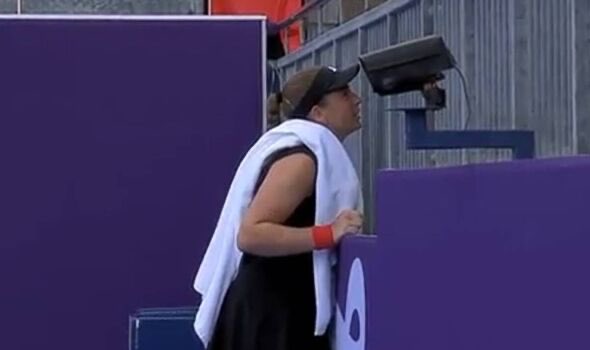 Ostapenko confronts the Hawkeye