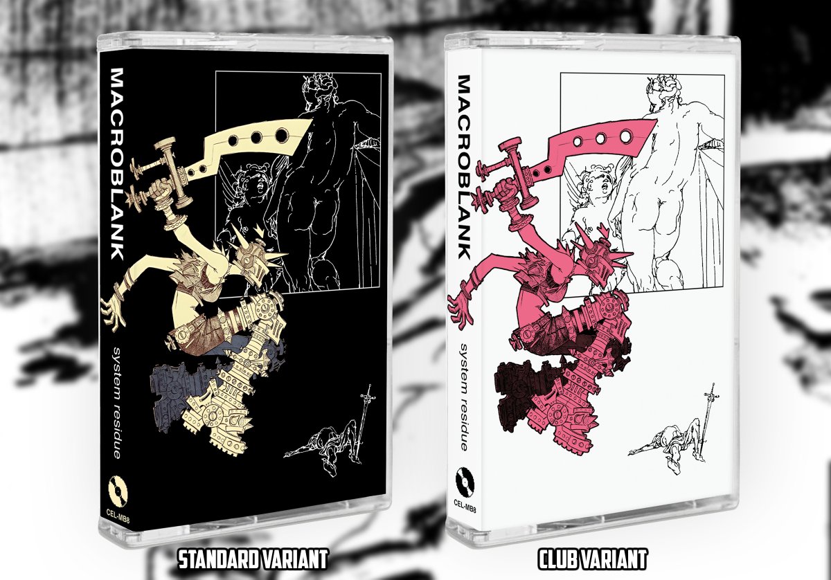 CeladonPlaza's tweet image. 🚨FRIDAY 12:30PM ET🚨

Finally, for the first time on tape...

🗡️system residue - @macroblank🗡️ 

- 100 STD COPIES
- 50 CLUB COPIES (Club Celadon Only)

US celadonplaza.com
EU @HiraethRecords 

FREE CODES dlcm.app/celadon-plaza/…

JOIN CLUB CELADON celadonplaza.bandcamp.com/club-celadon