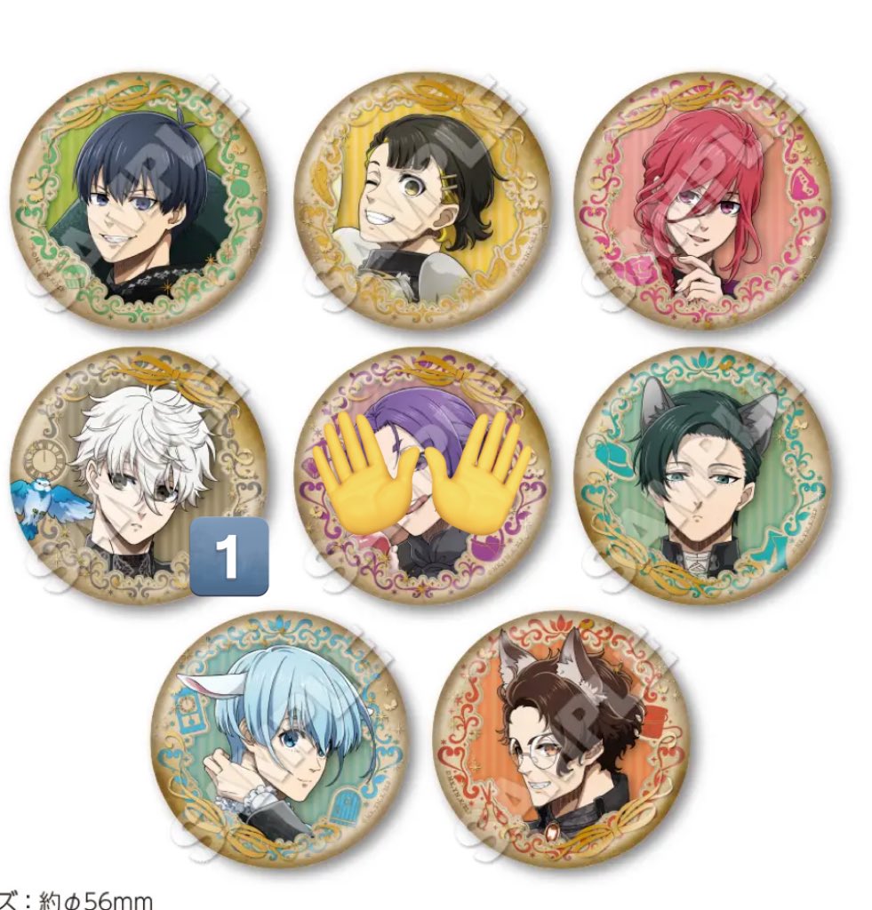 譲渡】ブルーロック マズル おとぎ話 ロフト スクエア缶バッジ 缶