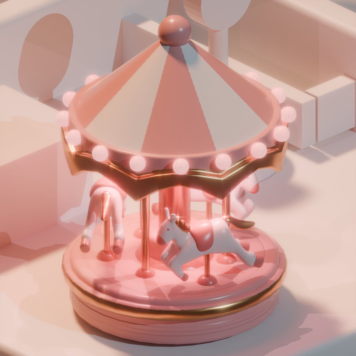 メリーゴーランド！ 🎠 新しいの作り始めました