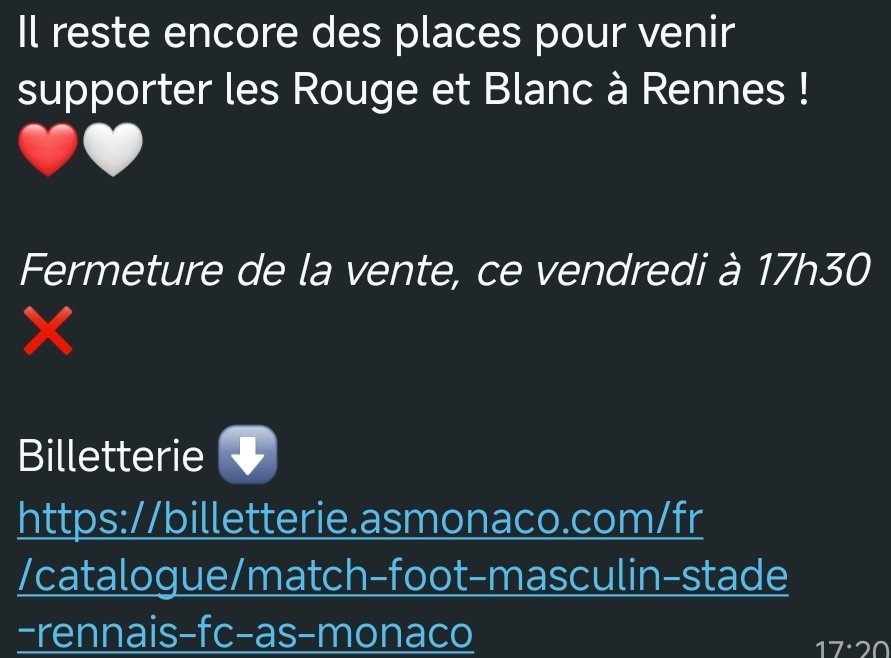 CSMonaco's tweet image. Info déplacement Rennes #SRFCASM #DagheMunegu #ASMonaco #Partouttoujours