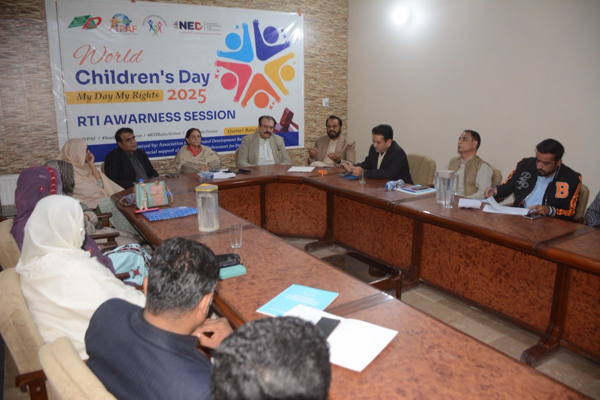 AidBalochistan's tweet image. On World Children’s Day, speakers urged the government to enforce child laws in Balochistan, ensure budgets, act on Article 25A, and address gaps in protection services, including the lack of shelters and reformatory schools.
#ChildrensDay2025 
#ChildrensDay 
#ChildProtection