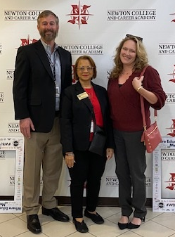 NCCAWBL's tweet photo. Thank you to WBL Coordinators @georg_johnsonjr, @GACTE Treasurer Cheryl Deas, Serrita Carr, Julie Brand & WBL NE Region Chair Merritt Ainslie for participating in NCCA's Annual Networking Luncheon. All are doing amazing things in their respective counties. #wblworks @GeorgiaWBL1 https://t.co/rka4HwnS8u