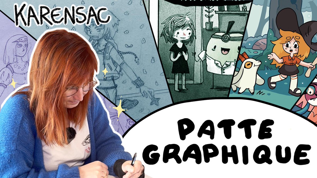 Rt apprécié <3   

Voici le premier épisode de Patte Graphique avec <a href="/MlleKarensac/">Karensac</a>  
! Un format dans lequel je pars rencontrer des auteurs et autrices de BD pour discuter de leur style graphique et comprendre comment il s'est formé depuis l'enfance.  youtu.be/UMLPmv_i7oE