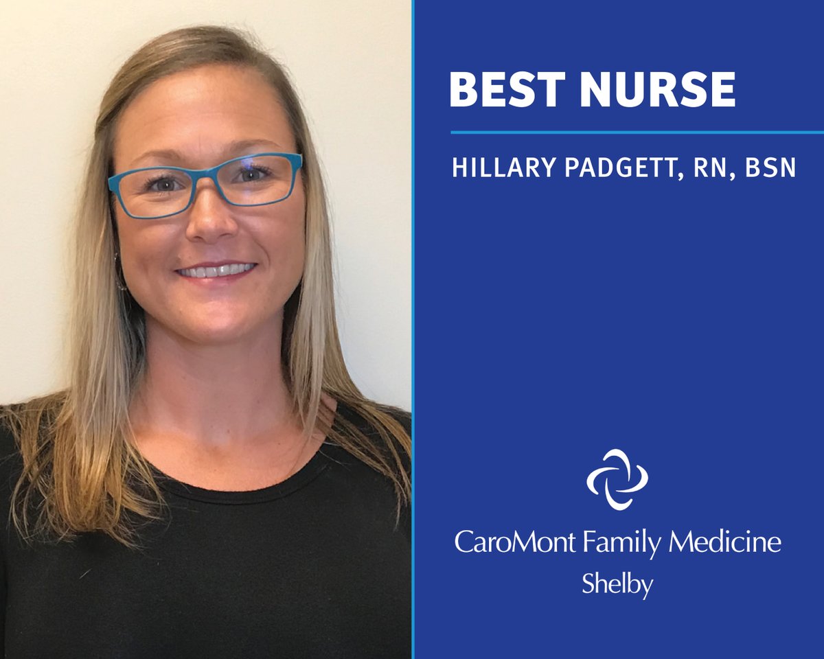Congratulations to Hillary Padgett, RN on her recent Best of Cleveland award! For award winning care, find a CaroMont Health primary care location near you: caromonthealth.org/services/prima…
