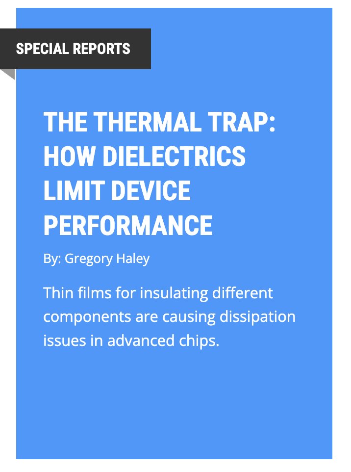 SemiEngineering's tweet image. Special Report: Thin films, which are essential for isolating signals &amp;amp; insulating different components and metal layers, are becoming heat traps as physical dimensions continue to shrink in chips used inside AI data centers semiengineering.com/the-thermal-tr…
#semiconductor #AI #heat