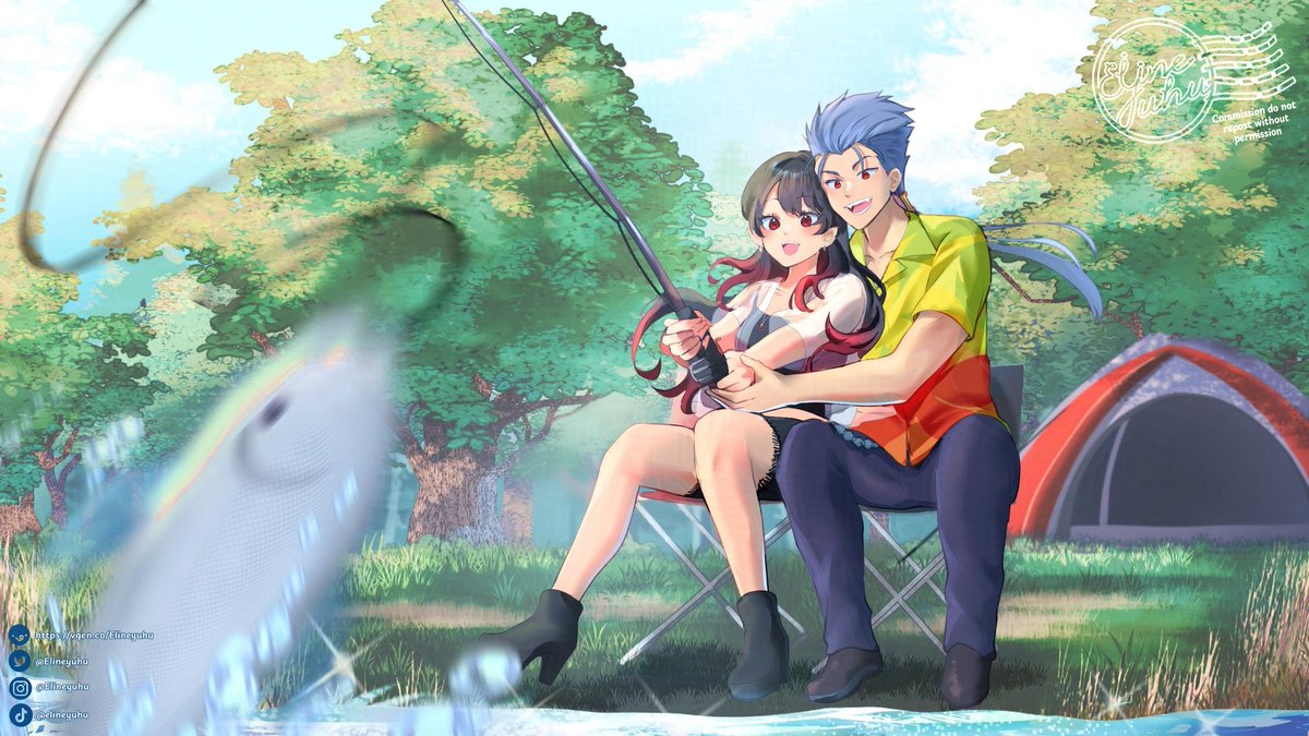 🔁&amp;🩵 are appreciated!

#VGenComm Fullbody couple for @/shinikimura ✨
Thank you for very much for your order🫶🥹

#elineyuhucommis #vgenartist