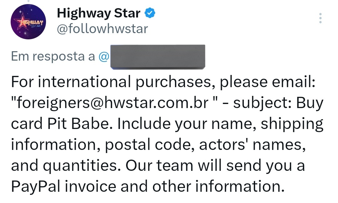 SailubPonBR's tweet image. ⚠️ATTENTION INTERFANS⚠️

If you are from another country and want to guarantee the purchase of the autographed PitBabe Fanmeeting photocard here in Brazil, the company responsible @followhwstar is providing information about it! 👇🏽

#SailubPon #สายลับภณ
#SpySailub #PonThanapon