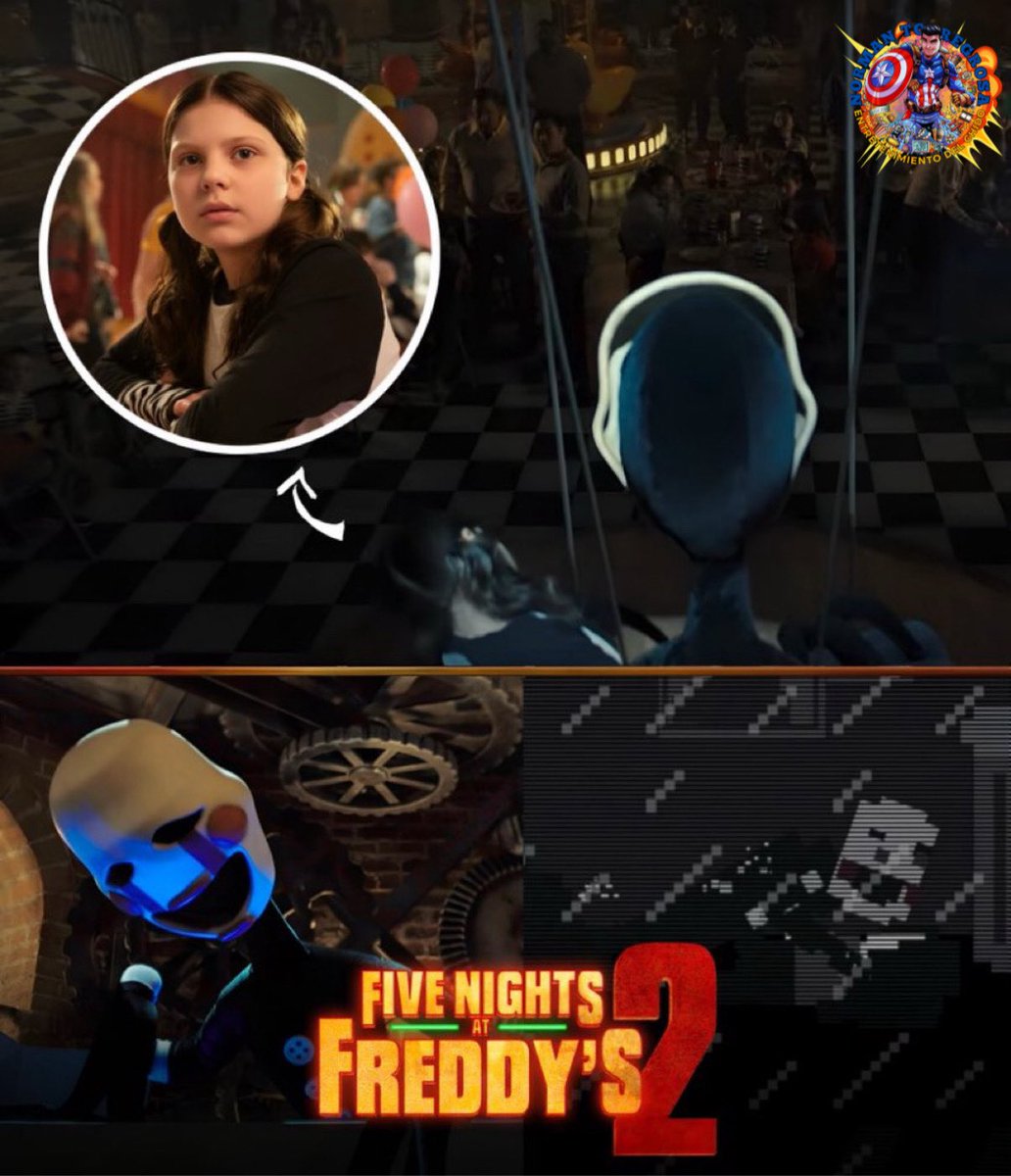 normantorregros's tweet image. Spoiler!!!
Vemos por un momento a #puppet cargando a Emily, la hija de Henry , recordemos que ella fue la primer víctima de #williamafton 🤯

#fnaf2película #fnaf2 #fivenightsatfreddys