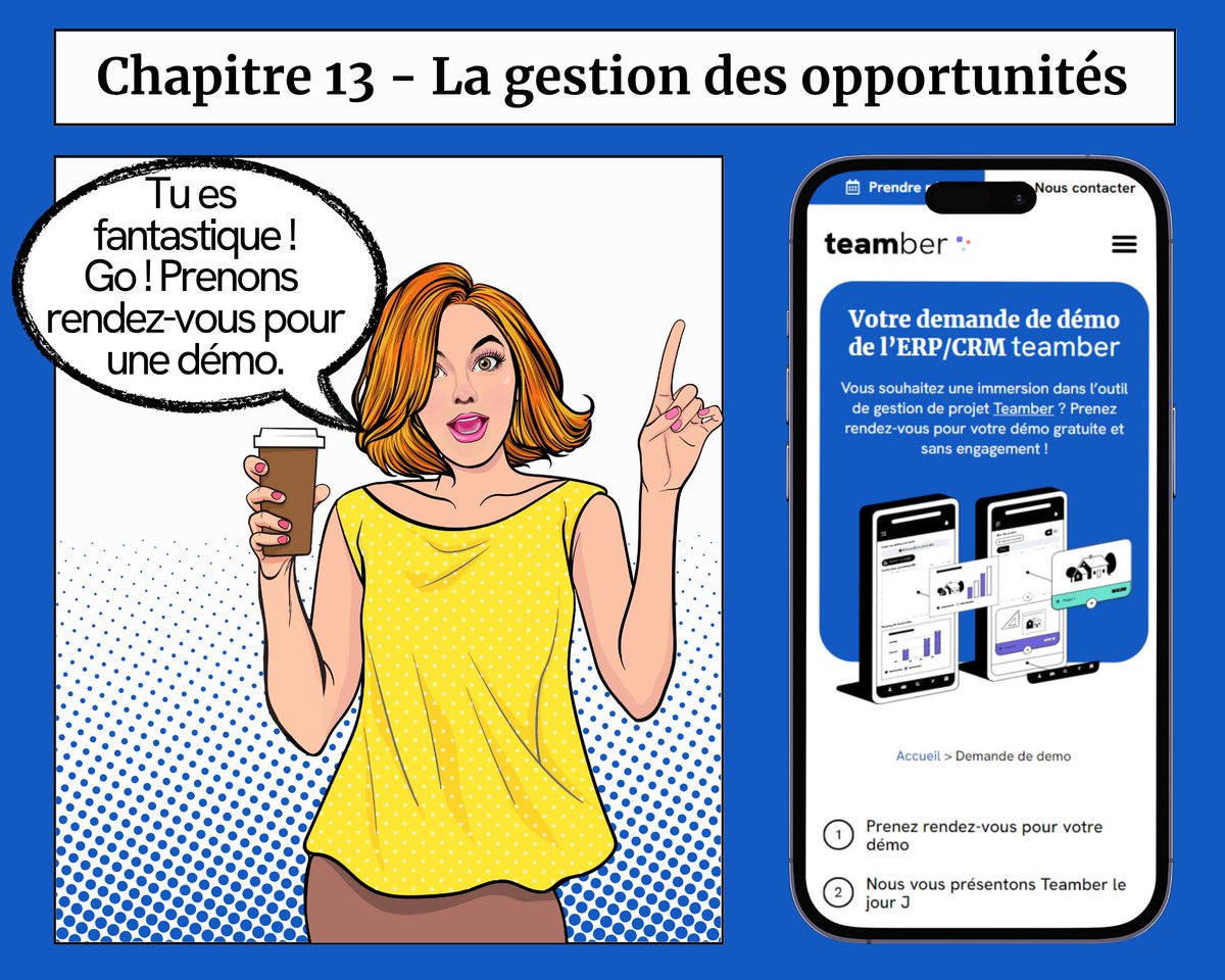 📅 Retrouvez chaque mois les aventures professionnelles d'Alex, Charlie, Sam ou encore Joe... qui sont également les vôtres !
Ce mois-ci : Chapitre 13 - La gestion des opportunités.
N'hésitez pas à nous partager les thématiques que vous souhaiteriez voir abordées.#ERP #BTP #CRM