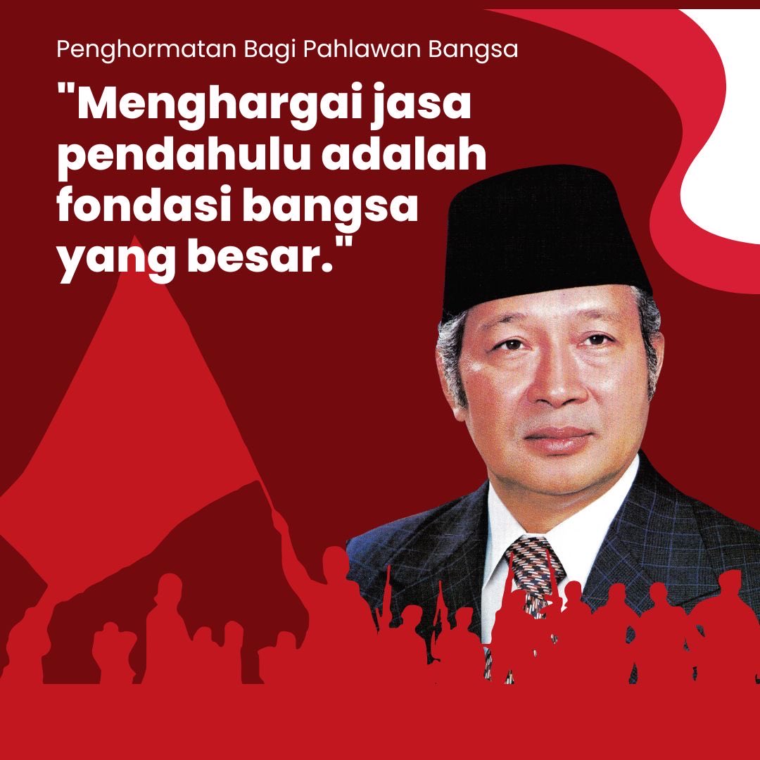 icowh's tweet photo. Fondasi bangsa yang besar ialah memiliki pahlawan yang tangguh seperti Soeharto https://t.co/nJF9SiLSbL