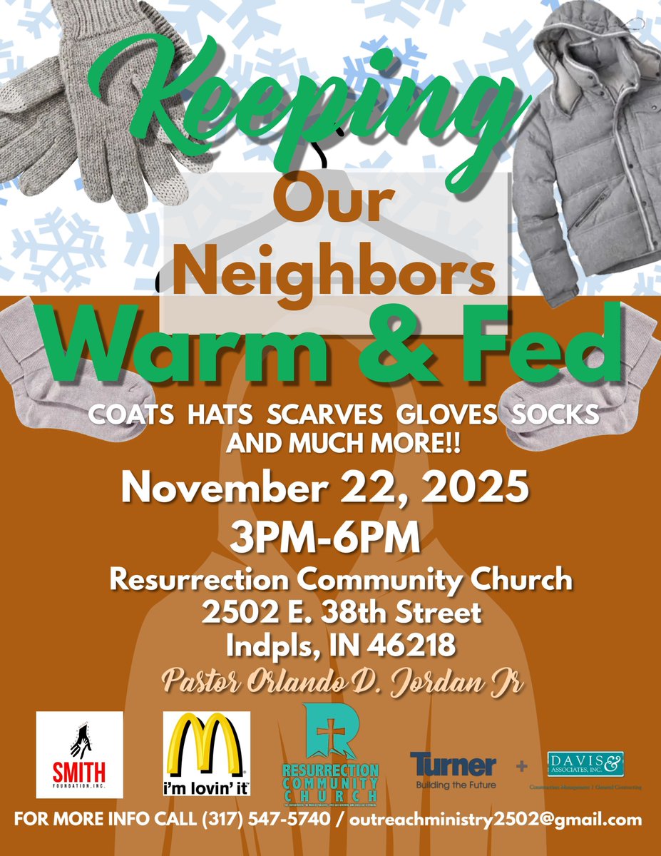 Help our friends at Resurrection Community Church provide coats for their neighbors