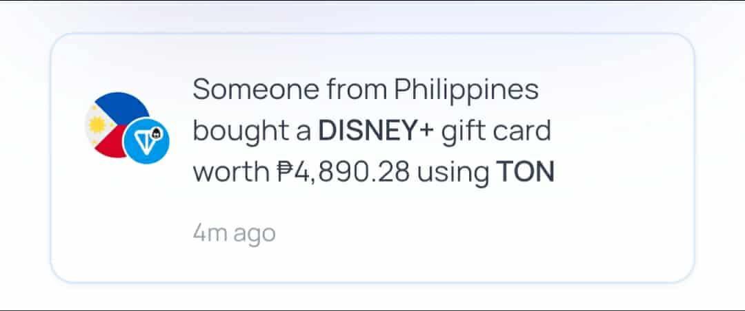InternxWeb23's tweet image. Someone in the Philippines just bought a Disney+ gift card using crypto and it honestly made me stop for a second.

Disney+ is where we watch Marvel, Pixar, Star Wars, classic Disney films, NatGeo, and all those new originals we binge. It is basically the go to streaming app for…