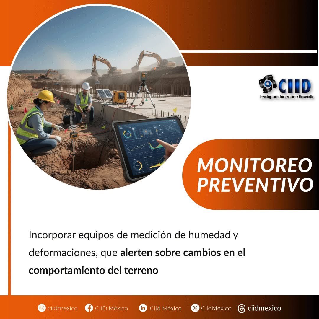 CiidMexico's tweet image. 🚧 Monitoreo preventivo para obras más seguras y duraderas.

Detectar a tiempo los cambios en el comportamiento del terreno permite tomar decisiones oportunas y evitar fallas estructurales. 📊