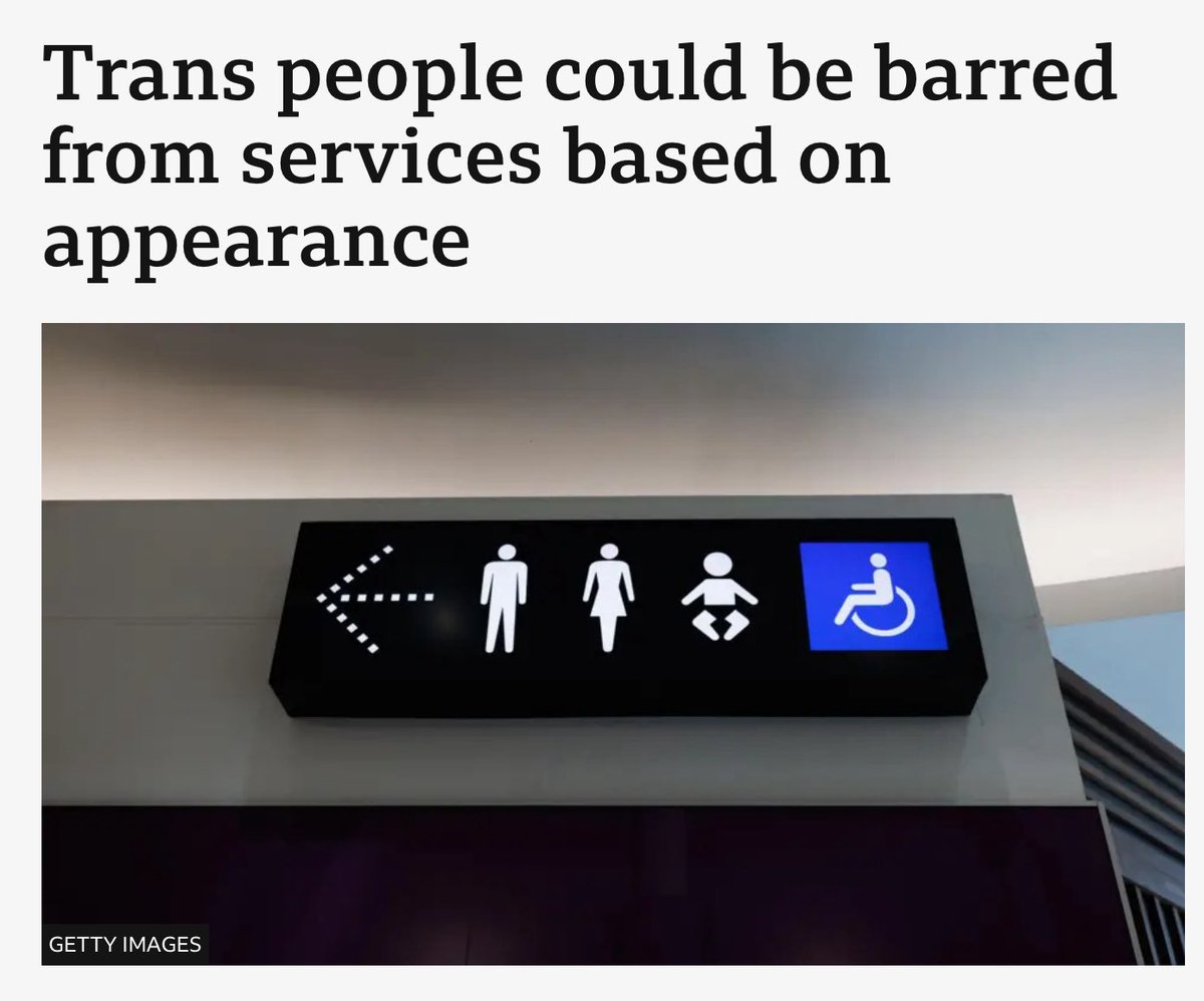 So we are going to ‘protect women’ by denying women,who don’t ‘look womanly enough’ in someone’s opinion, entry to spaces or services. What the F*** has this country become?