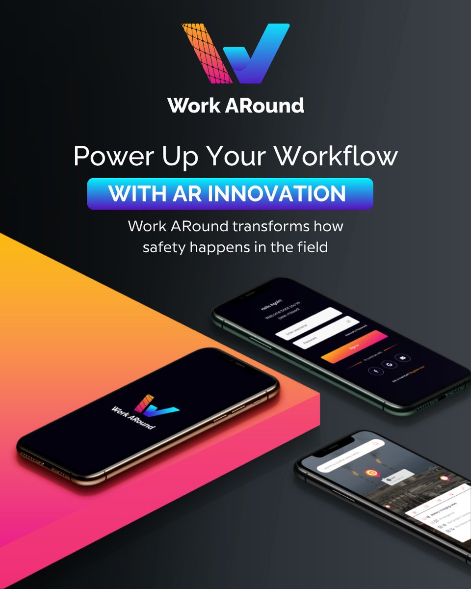 WorkARound_app's tweet image. Work ARound transforms field safety by making hazards visible exactly where they exist. AR powered alerts give teams instant awareness, faster responses, and clearer decisions. Real time markers keep every detail in view so risks are seen early. Join our early access.