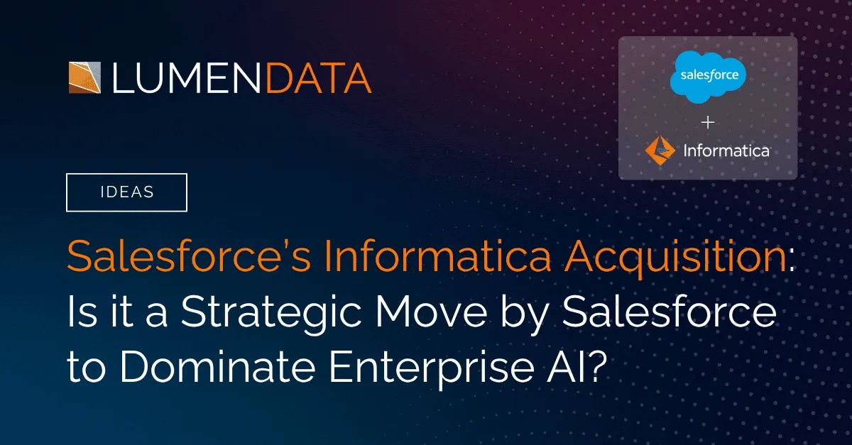 LumenData's tweet image. Salesforce’s $8B Informatica acquisition could redefine its AI strategy. Trusted data is the new power play.

Read our blog for more information.

lumendata.com/ideas/salesfor…