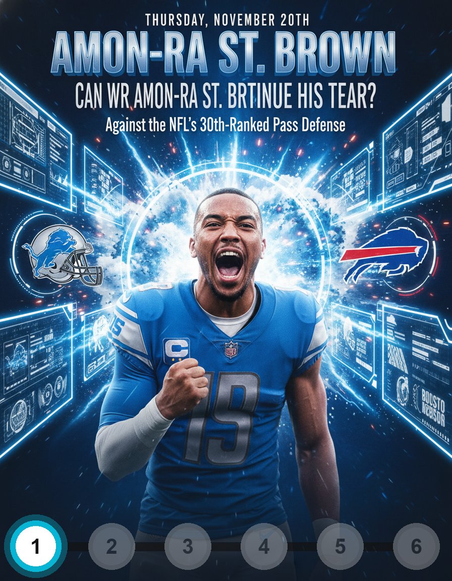 deepchampai's tweet image. 🏈 Amon-Ra St. Brown NFL Spotlight
Amon-Ra St.
Cedric Coward has been on an absolute tear, averaging a scorching 10.2 points per game over his last five outings, proving he&apos;s read…
Full slides &amp;amp; insights inside 👇
#NFL #DeepChampAI #AmonRaStBrown #DET #BUF