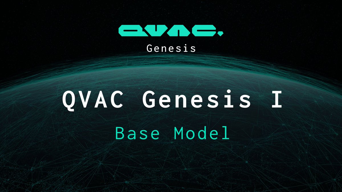 QVAC_tether's tweet image. Today, we released a base model for Genesis I that allows AI researchers to replicate published results instantly, enhancing scientific transparency and reproducibility. It also makes it far easier for researchers and practitioners to test, compare, and build on Genesis I without…