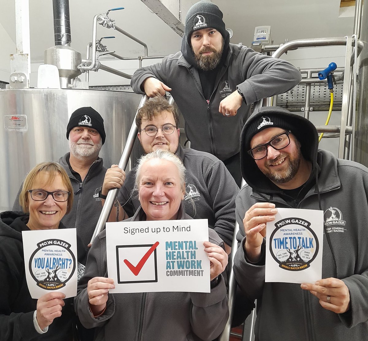 Team #moongazer are raising awareness of #mentalheatlth throughout January highlighting amazing work of charities like <a href="/856Foundation/">8:56 Foundation</a>  &amp; others. Beers #timetotalk &amp; #youalright? promote we all need to TALK &amp; LISTEN to HELP. Look for posters in pubs READ
moongazerale.co.uk/raising-awaren…