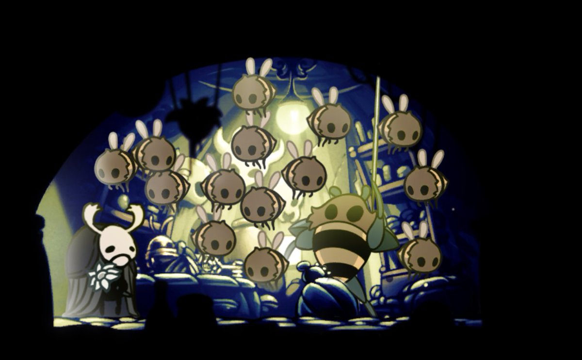theeldestbug's tweet photo. Hey Sly have you seen the- oh my god why are there so many bees?! https://t.co/pdoIqmIhuJ