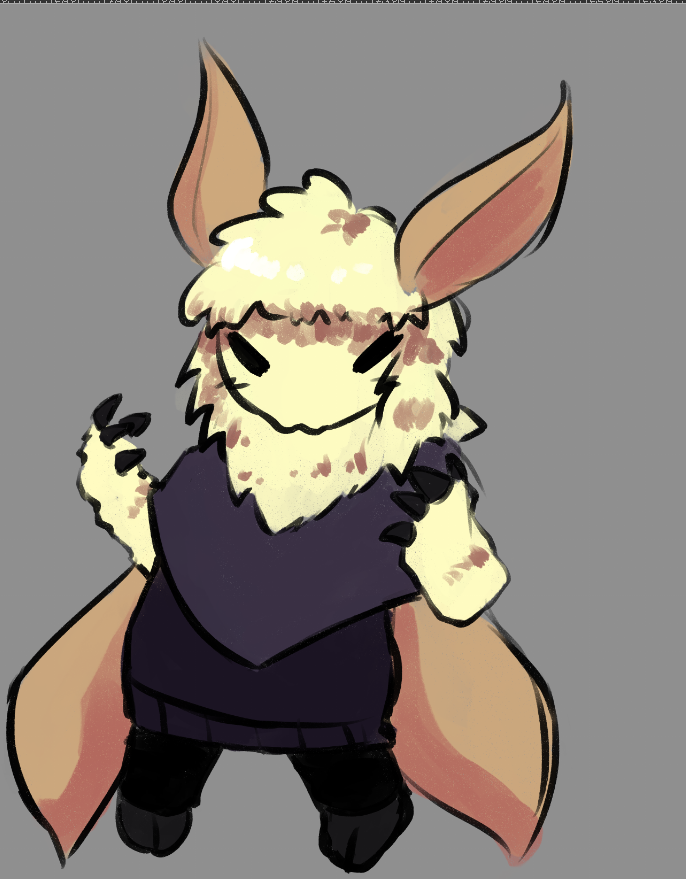 after 7 billion years i finally made a new oc their name is lantern they're a moth say hi