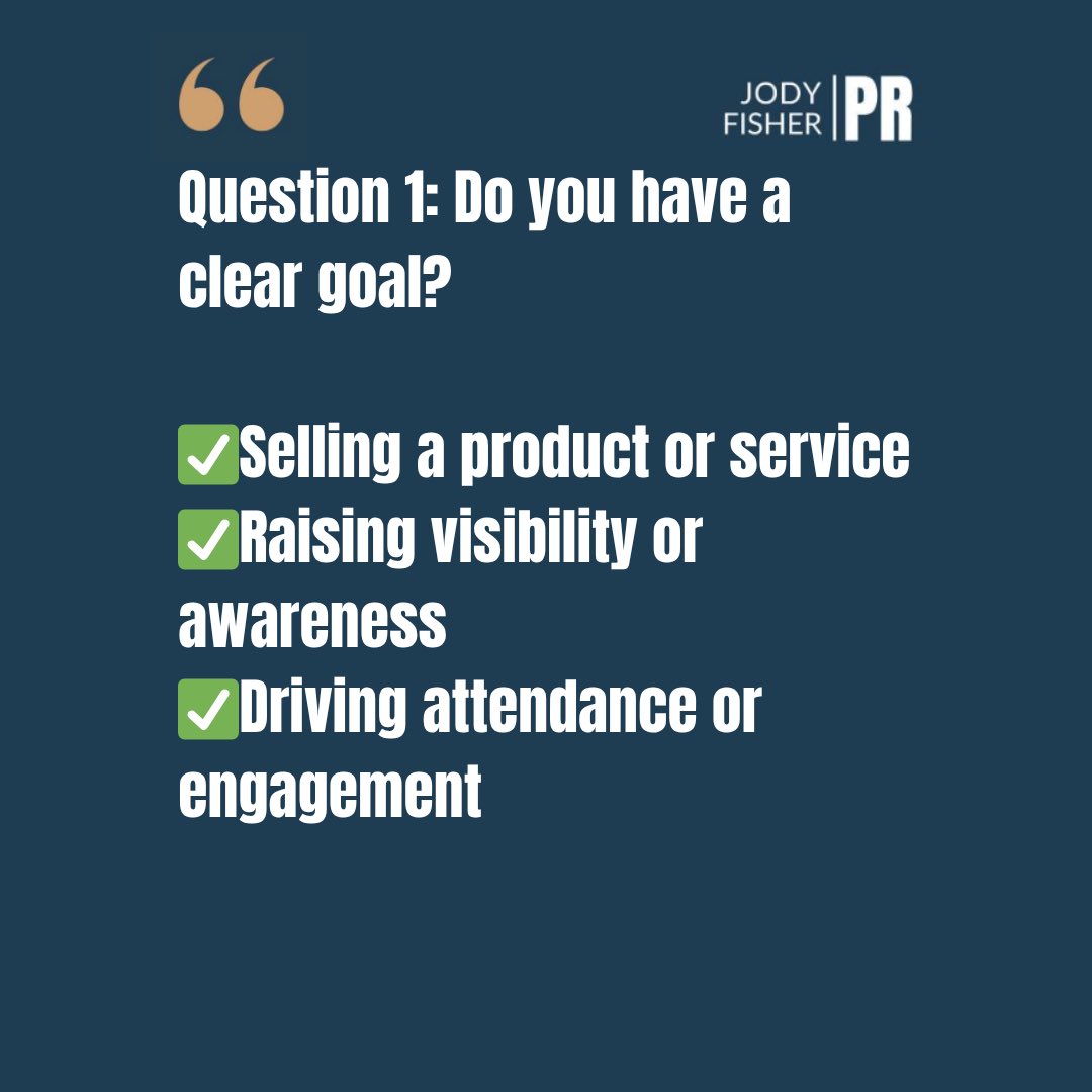 jodyfisher's tweet image. Are you actually ready for a PR campaign? ✨

#PublicRelations #PRTips #MediaStrategy #BrandVisibility #PRBasics