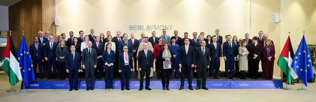 Today is an important day for the future of the Palestinian people.

With 60 delegations and international partners, we launched the Palestine Donor Group in Brussels.

It will support the path toward a fully reformed, functional, and accountable Palestinian Authority.

We