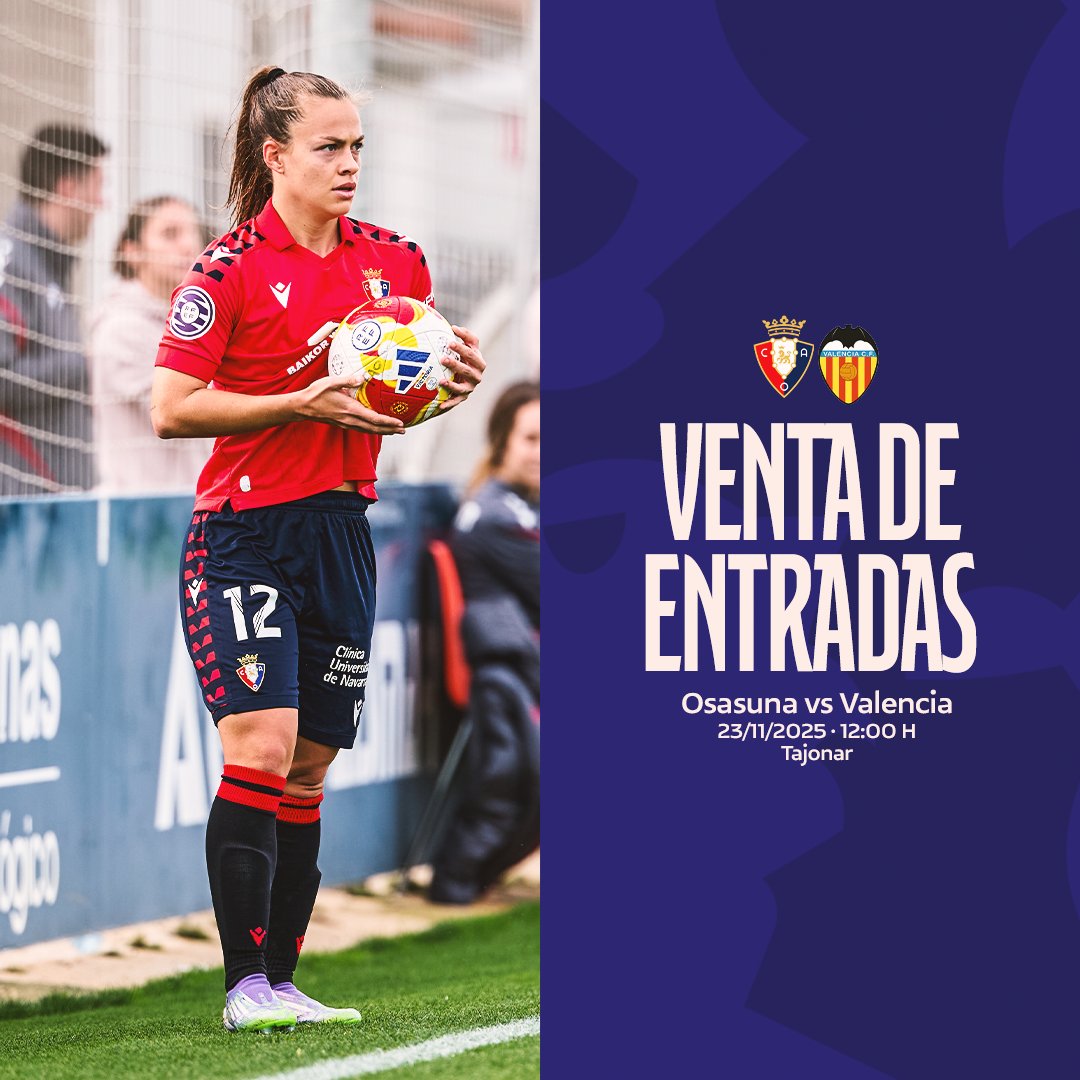 Osasuna_fem's tweet image. 🎟️ Recuerda que ya está habilitada la reserva de localidades para el #OsasunaFemValencia.   

abonados.osasuna.es