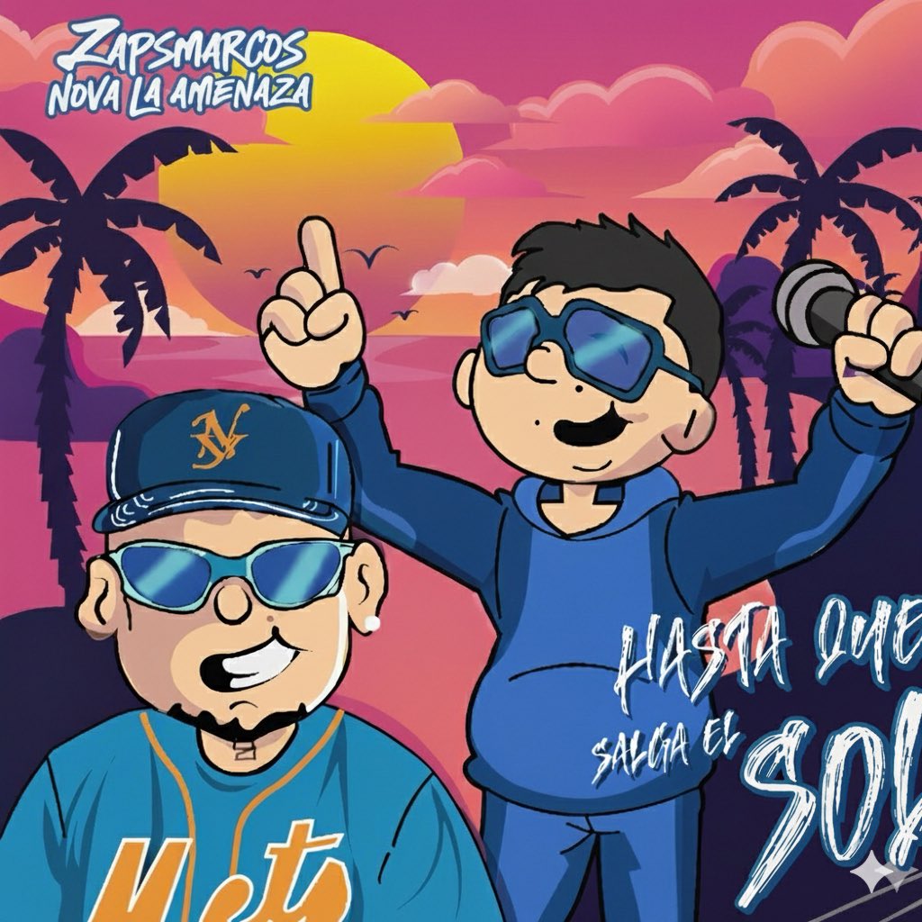 Zapsmarcos's tweet photo. Hasta que salga el sol ☀️ 
#zapsmarcos #novalaamenaza #musica #colab https://t.co/ynZ11L2DmL