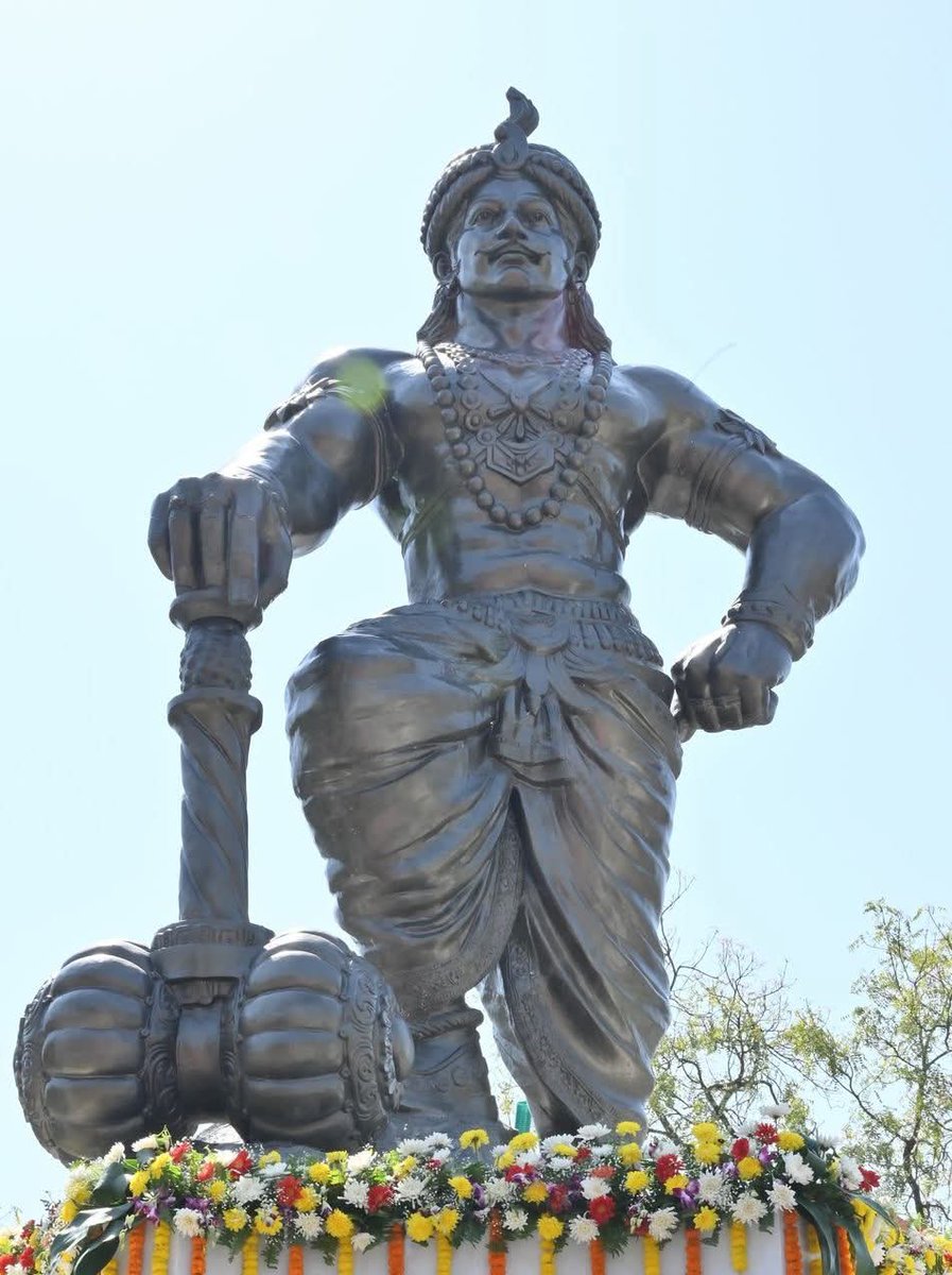 IndexBihar's tweet image. Newly installed statue of Magadh Samrat Jarasandh at Jai Prakash Udyan, Rajgir.