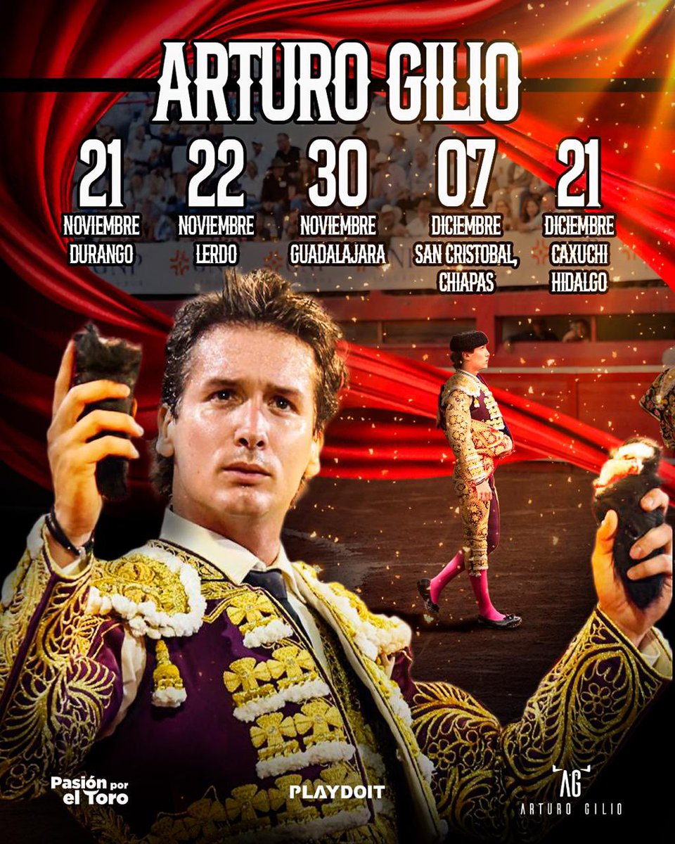 Próximos compromisos del Matador Arturo Gilio 👊🔥 en su Campaña 2025

Playdoit orgulloso patrocinador. 🎰