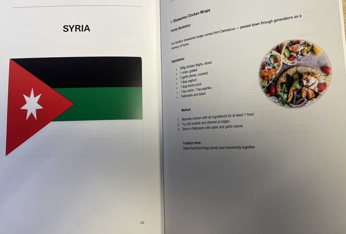 StAndrewsRCSec's tweet image. Culture On A Plate - our new cookbook celebrating the diversity of our school.
Copies on sale at our School Office and all leading bookstores 📚 
#Culture #Inclusion #Diversity