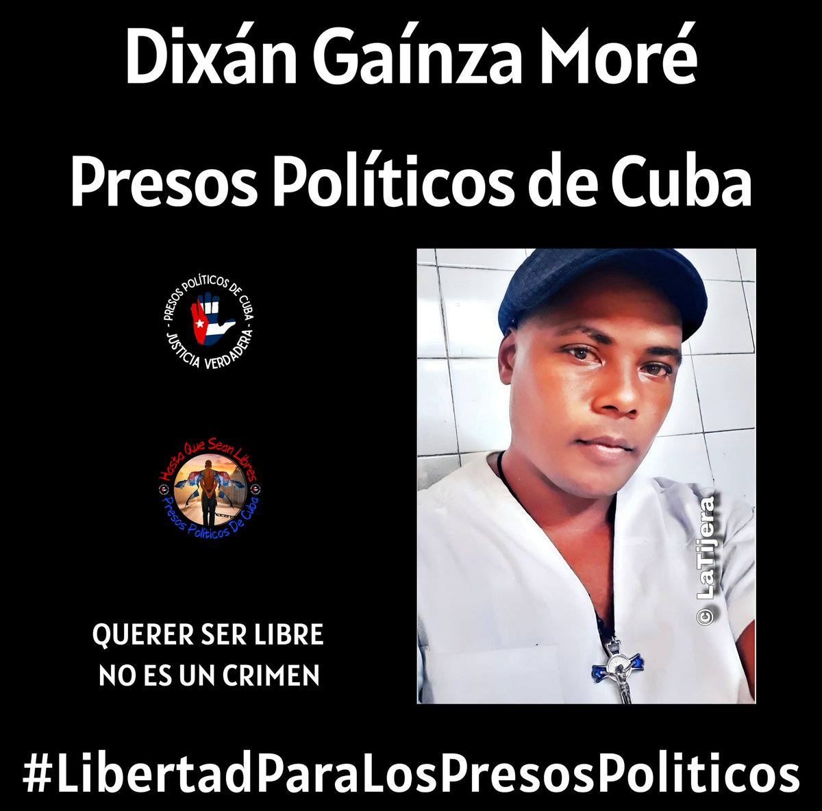 Quién es el Preso Político Cubano Dixán Gaínza Moré?

**Dixán Gaínza Moré** es un opositor cubano, miembro de la Unión Patriótica de Cuba (UNPACU), considerado **preso político** por organizaciones de derechos humanos y medios independientes. Fue detenido el 11 de julio de 2021