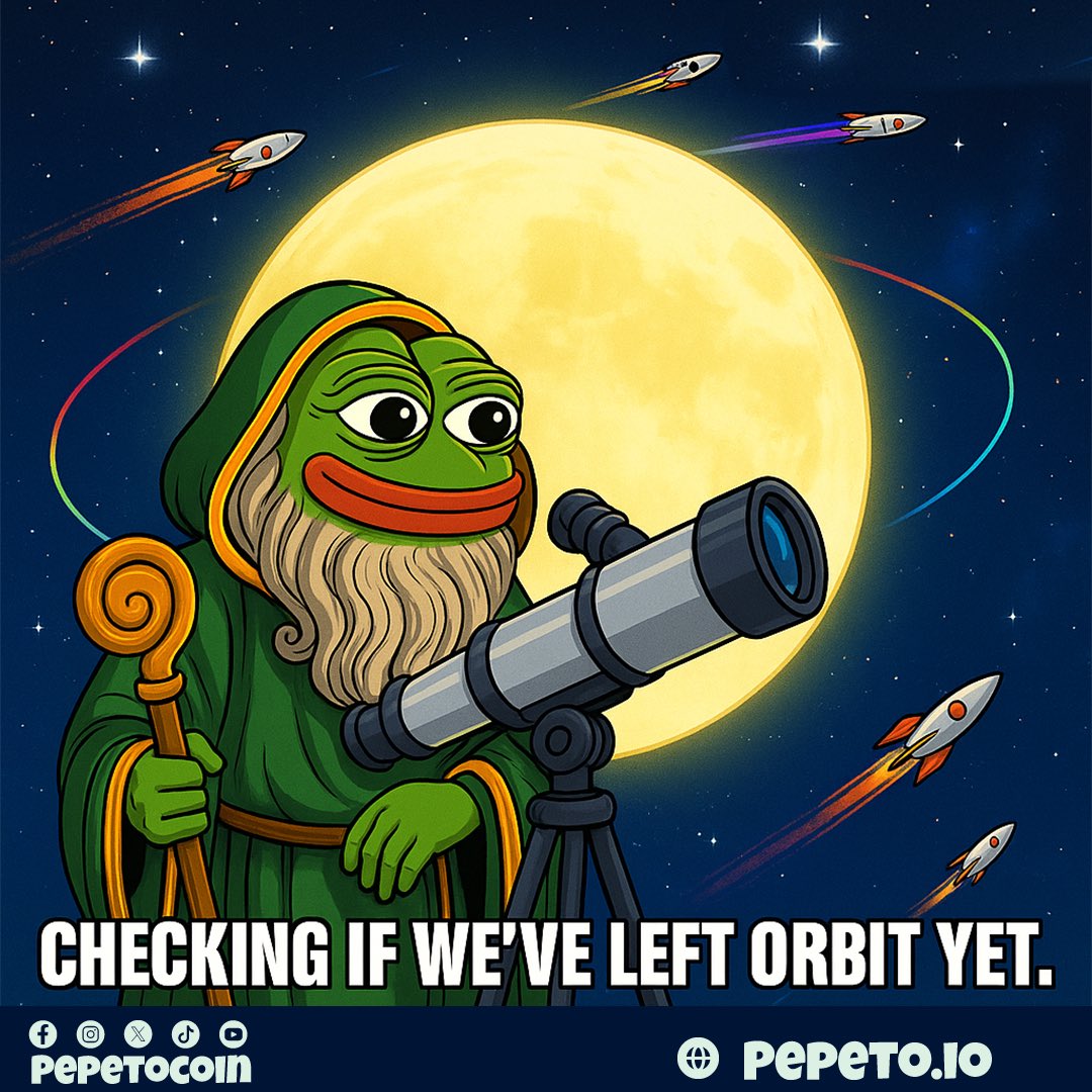 The next rocket window opens soon…

Stay strapped. 🚀👀🐸💚

When $PEPETO takes off, only the believers rise with it. ⚡️

🔥 218% staking rewards for holders

🎁 Join the $700K Giveaway before Tier 1 Listing:
gleam.io/adE5H/pepeto-7

🔗 Buy &amp; stake now: pepeto.io