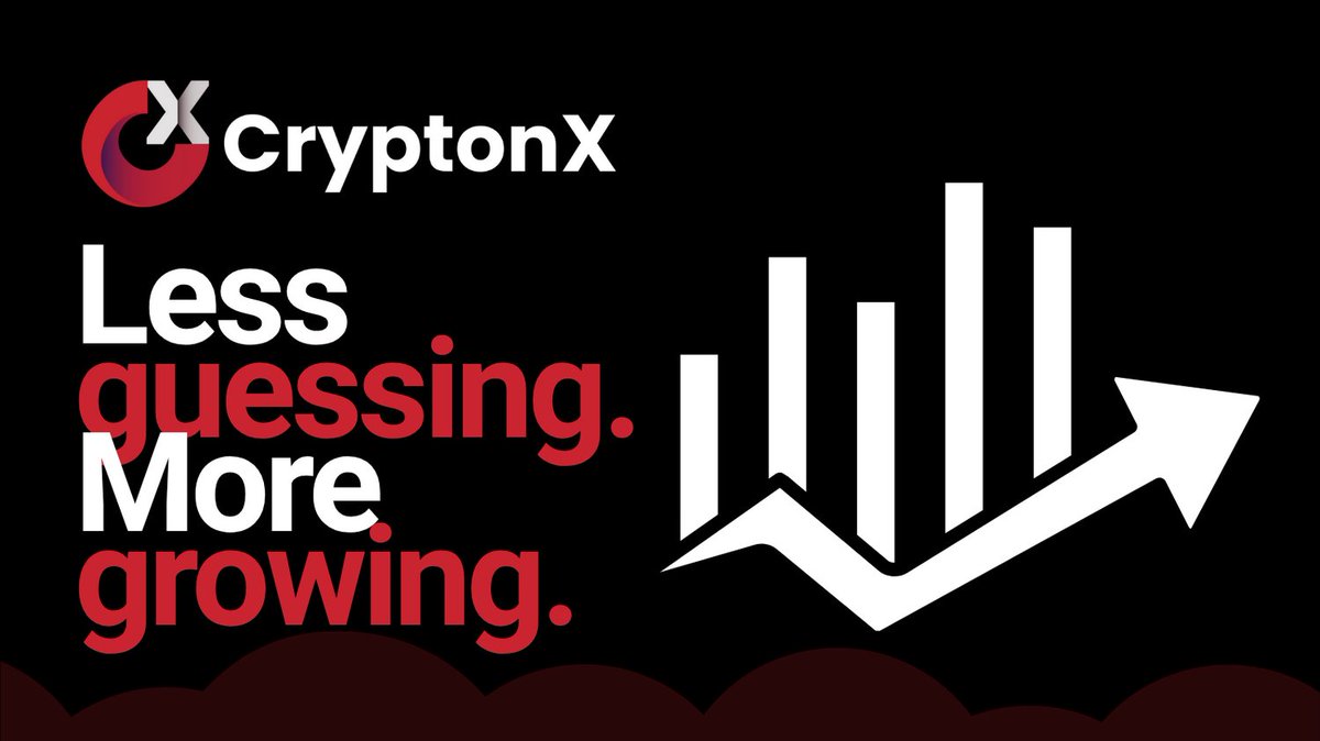 CryptonXtrade's tweet photo. Less guessing. More growing. Trade smarter with CryptonX. #crytonx https://t.co/naAvno60vz