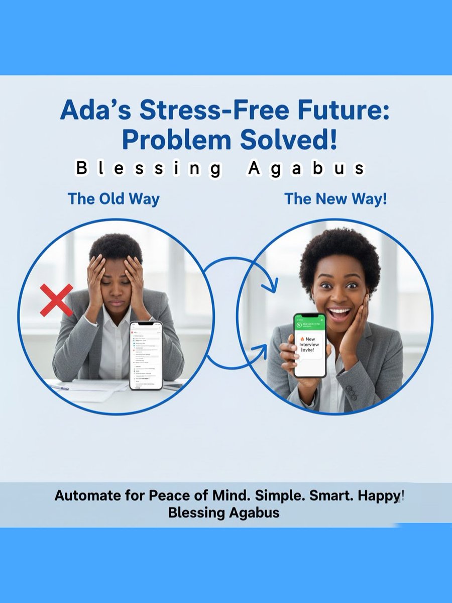 FineAgabus's tweet image. Ada keep missing her interview appointments because she doesn&apos;t check her email. Since she&apos;s frequent with WhatsApp, I connected her Gmail to her WhatsApp using @zapier 

She now receive all email notifications in her WhatsApp. Her problem is solved. 

I can help fix your stress.