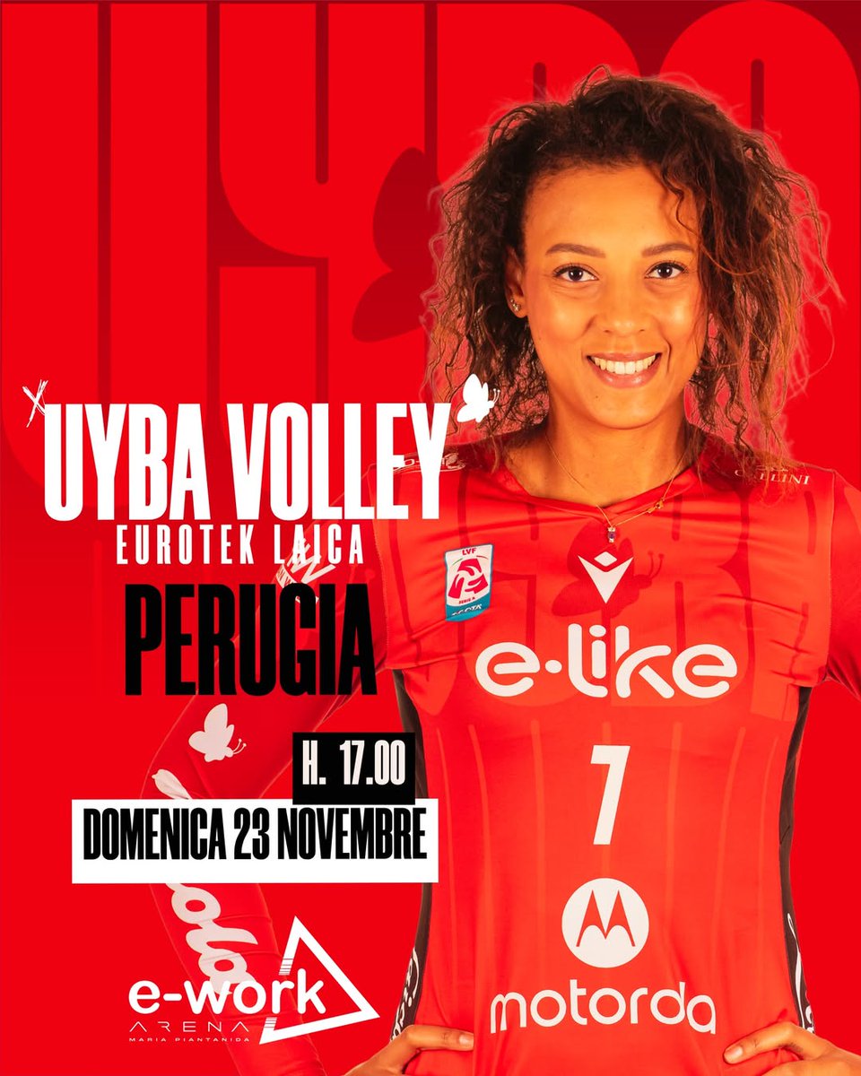 UYBAvolley's tweet photo. 🔥 COMING NEXT 🔥
📅 Domenica 23 novembre ore 17
📍 e-work arena
Eurotek Laica UYBA vs Perugia 💥
Non puoi mancare! 🏐❤️🤍
🎟 Biglietti👉 https://t.co/x3lbGH4JaH
#UYBAperugia #Volley #eWorkArena https://t.co/IBSsizlV6s