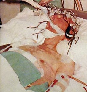 The last day of General Franco of Spain (which looks like a Polaroid).

He didn't have a very good communications office.