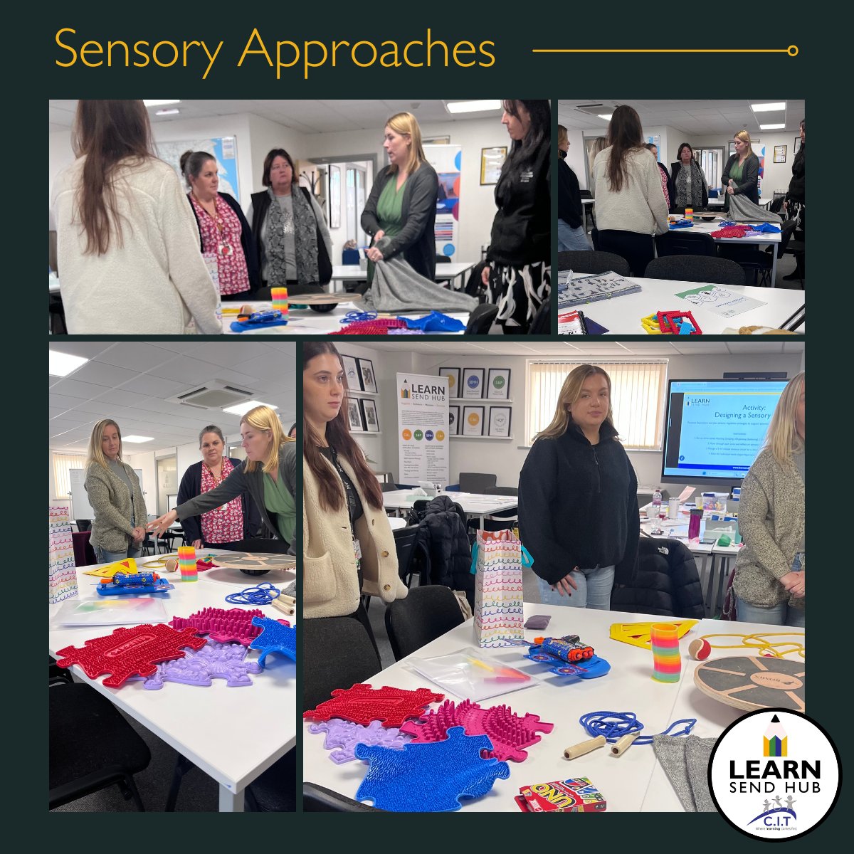 LEARNSENDHub's tweet image. Great day at LEARN exploring Sensory Approaches – Understanding and Meeting Student Needs. Thank you to @AmyBaxter2412 from @GreenwoodAcad for an engaging, practical session full of sensory strategies and hands-on learning.
@citacademies #SEND #SensoryNeeds #CPD