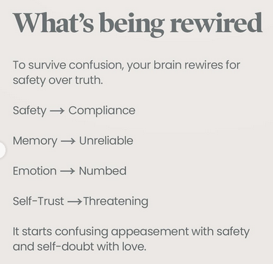 NarcissistBox's tweet image. The confusion of gaslighting... #brainhealth #narcissisticabuse #memory #safety