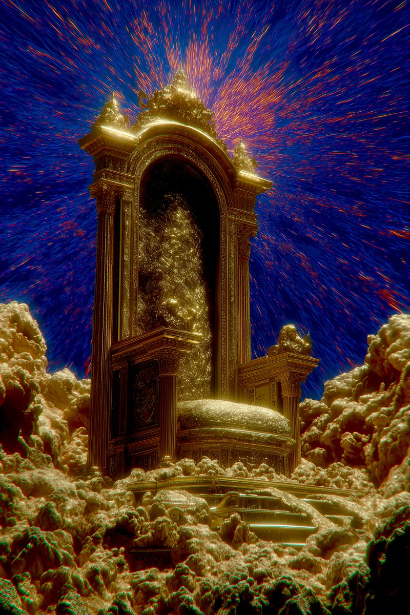 time_altered_ai's tweet image. A golden throne awaits...