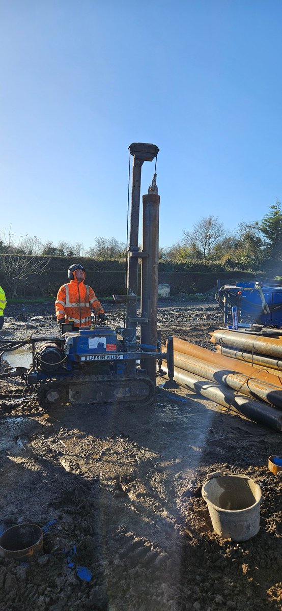 We are proud to be the Engineering Consultants on this project, Larsen Piling has successfully broke ground as piling has begun we prepare the site for upcoming foundation works despite the recent challenging weather.