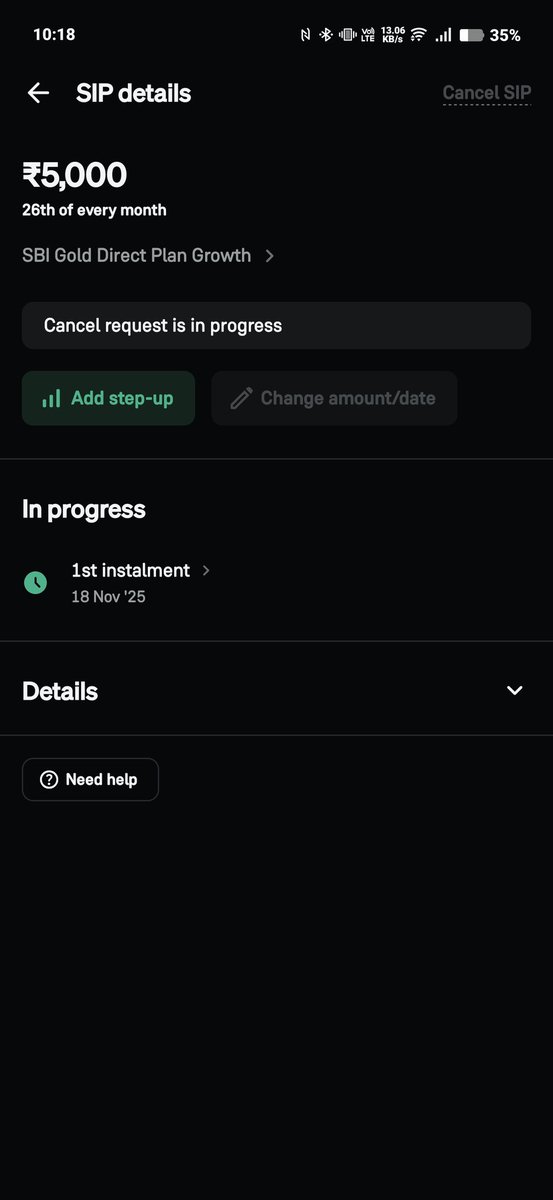 sherlock__x7's tweet image. Hey @_groww  @groww_cs .... I have just cancelled my SIP 2 days back but the Autopay has deducted my amount..... But I want my refund back..... Please support... though the cancellation is still in progress how can you initiate the Autopay?...