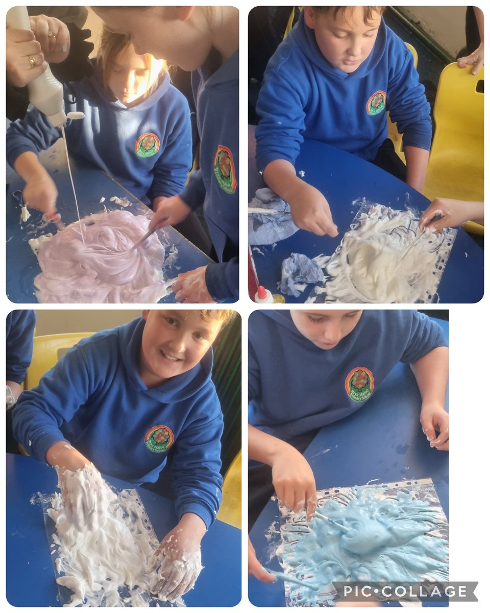 BrynHafodPrm's tweet image. STEM club is buzzing with excitement today! Last week’s bouncy egg experiment results are in, and the kids are testing them out - watching eggs transform into bouncy wonders! This week, they’re diving into slime-making.#STEM  #BouncyEgg #SlimeMaking